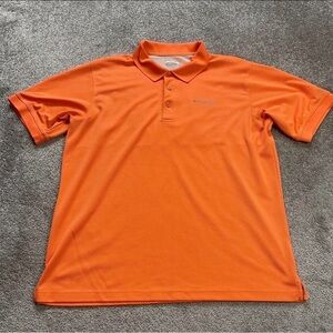 Columbia PFG Omni-Shade Polo Shirt Orange Fishing Outdoors Men’s Medium